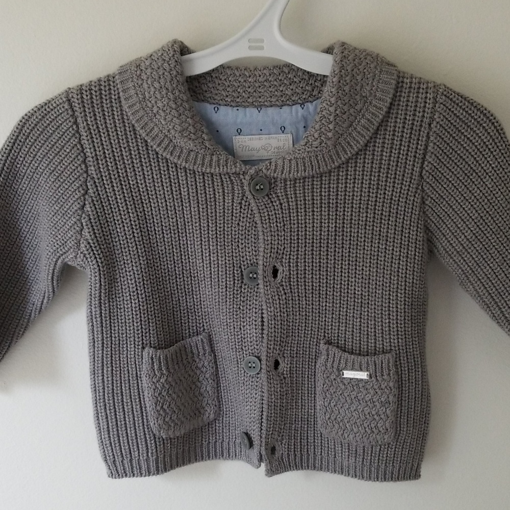 3-6M Mayoral grey cardigan
